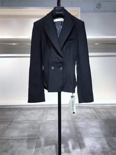 Off-White Black Wool Blazer IT42 NWT - Picture 4 of 9