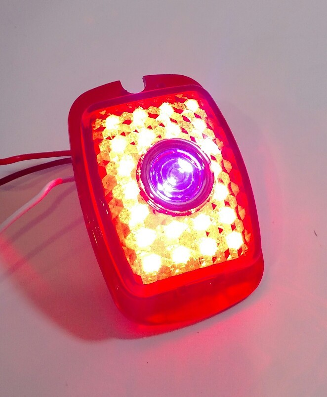 LH & RH LED Blue Dot Tail Lights For 19371938 Chevy Car & 19401953