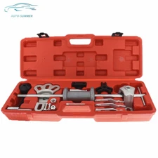 Slide Hammer Dent Puller Tool Kit Wrench Adapter Axle Bearing Hub Auto w/ Box