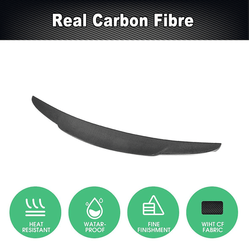 Fit For Jaguar XE XEL X760 2016-18 REAL Carbon Fiber Rear Trunk Spoiler Wing Lip - Picture 5 of 11