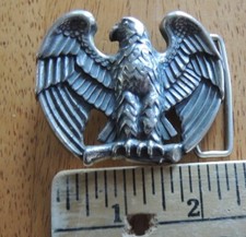 Eagle Belt Buckle Men s Silver 2.5x2 American Bird Avon