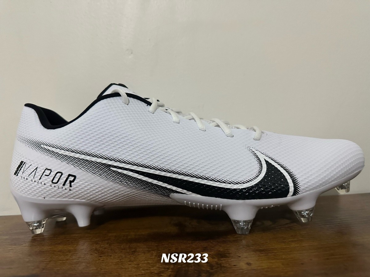 Nike Vapor Edge Speed 360 \'White Black\' CZ5575-100 Football Cleats Multi Size Nike Vapor Edge 360 DT Cleat White Black Men main image 3