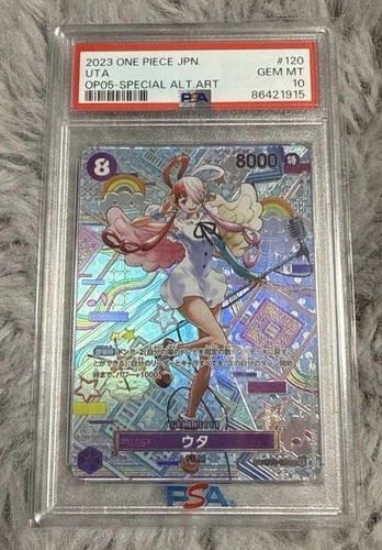 PSA 10 UTA OP02-120 SP Alt Art SEC Awakening of The New Era One Piece Card Game
