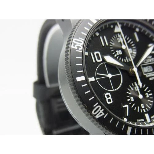 Автоматические мужские часы FORTIS Aeromaster Mission Timer 638.18.10LP черный циферблат - Изображение 4 из 4