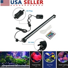 Aquarium Fish Tank RGB SMD LED Light Submersible Light Bar Strip Lamp W/ Remote