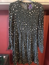 Seraphine Maternity & Nursing UK 10 Green Leopard Print Dress