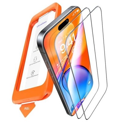  TOP 9H+ Armor for iPhone 15 Pro Max Screen Protector 3-iPhone 15 Pro Max Clear