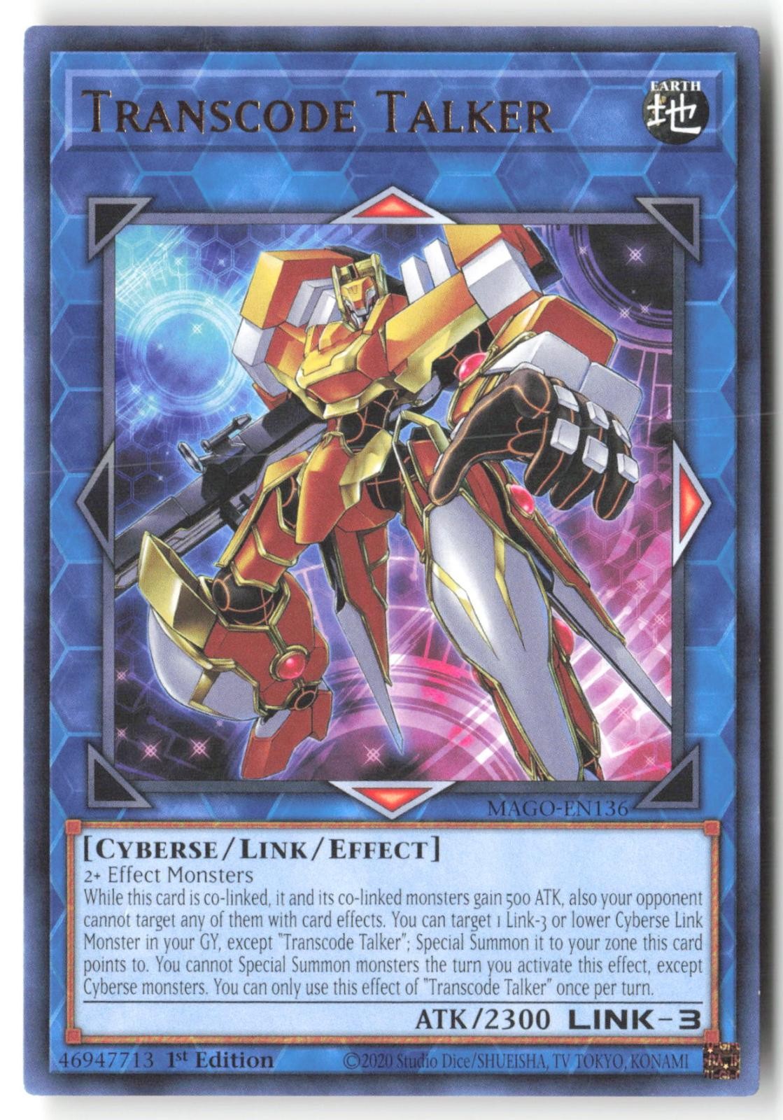 Transcode Talker MAGO-EN136 Rare Maximum Gold Yu-Gi-Oh 1st Edition LP