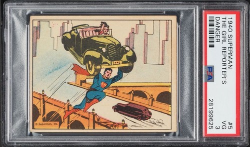 1940 Gum Inc Superman #5 The Girl Reporter's Danger — PSA 3