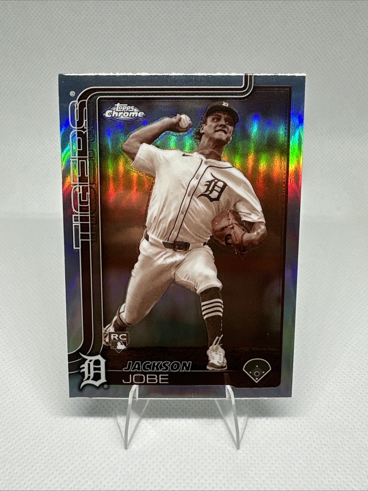 2025 Topps Chrome - Jackson Jobe #249 Sepia Refractor (RC)