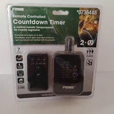 Outdoor Remote Controlled Countdown Timer, Photocell turns lights on at dusk