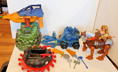 MOTU VTG 80's She-Ra Stridor Weapons Battle Ram Roton Lot FOR PARTS or REPAIR