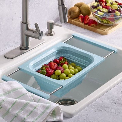 KitchenAid Collapsible Colander Blue