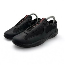 Prada America’s Cup Shoes Black Leather 38 EU