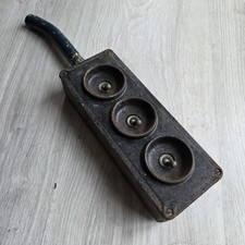 Vintage 3 Gang Industrial Light Switch Crabtree Toggle Switch Salvage