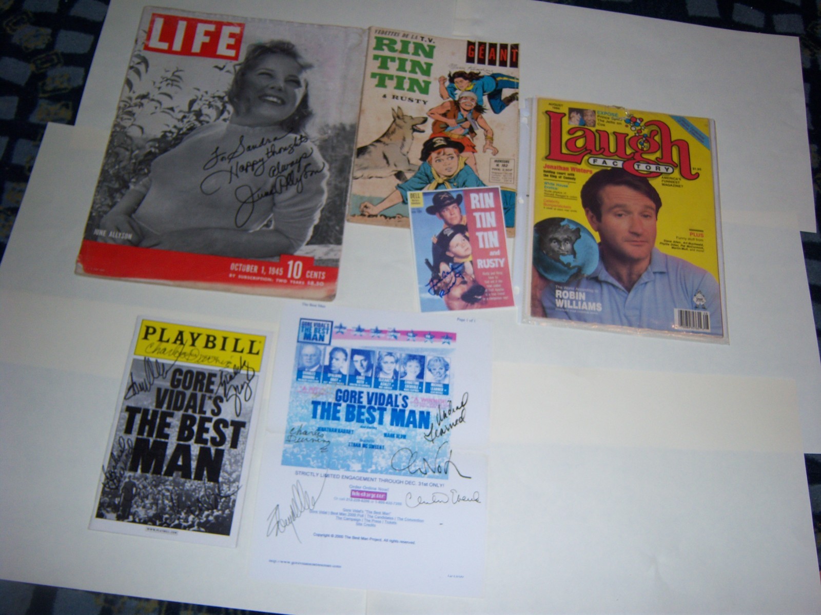 Vintage celebrity stars mixed books/merchandise signed (pick & choose) $30 each