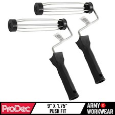 ProDec 2 x 9" Inch x 1.75" Push Fit Plastic Handle Cage Frame Paint Roller Trade
