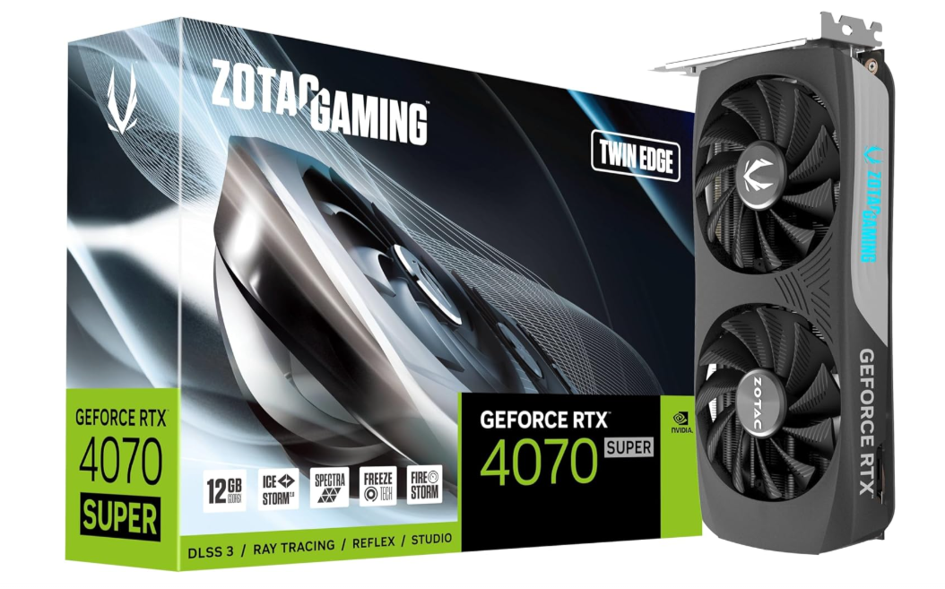 本日まで赤字価格 新品同様 最安値ZOTAC RTX4070Ti / 12GB ZOTAC GAMING GeForce RTX 4070 Twin Edge OC 12GB GDDR6X Graphics