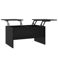 Couchtisch Schwarz 80X50X42,5 Cm Holzwerkstoff