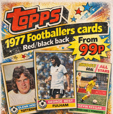 Topps footballers 1976-1977 red back cards