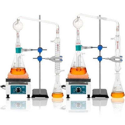 Volatile Acid Glassware Set 1000-2000ml Boiling Distillation Chemistry Lab Kit