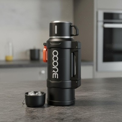 316L Edelstahl Thermoskanne großes Fassungsvermögen große Isolierflasche