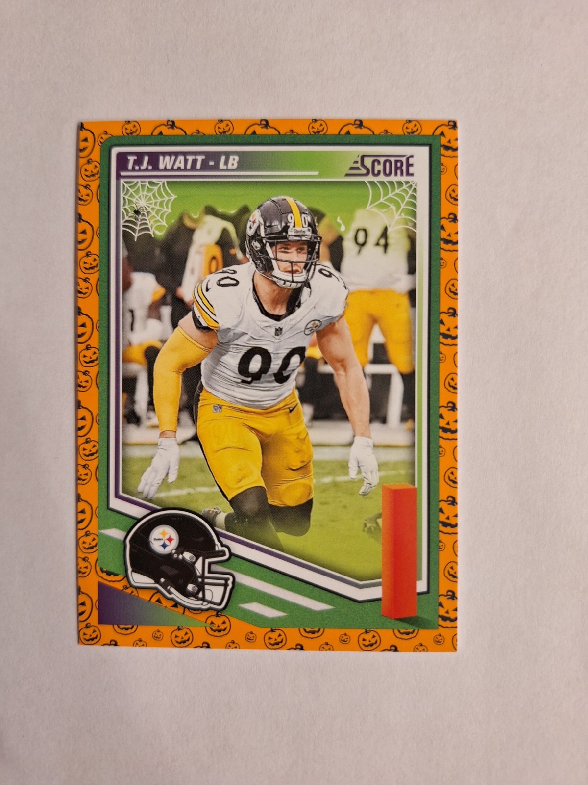 T.J. Watt #111 Football Cards 2025 Score-a-Treat trading card — raw and PSA graded price guide