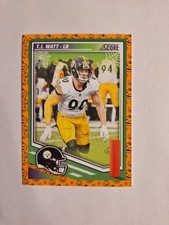 2025 Score - T.J. Watt #111 Pumpkin Pittsburgh Steeler Football