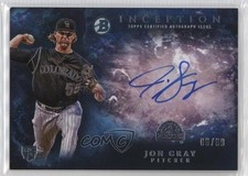 2016 Bowman Inception Rookie Auto Blue 6/99 Jon Gray #RA-JG Auto 1u6