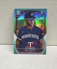 ARIEL CASTRO 2023 Bowman Chrome Prospects AQUA REFRACTOR ~ Twins ROOKIE #'d /125