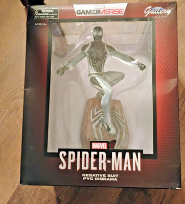 Spider-Man PS4 Negative Suit PVC Figure | Marvel Gallery | New Sealed