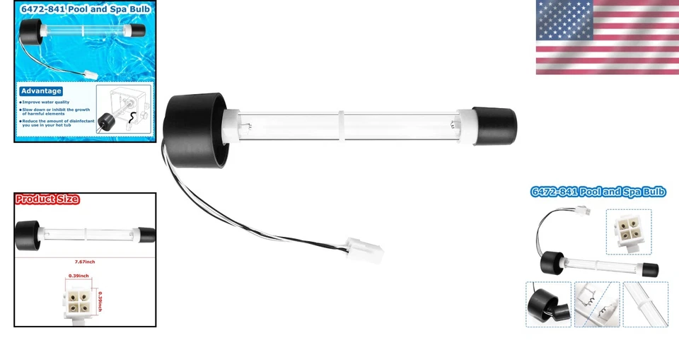 High-Quality 6472-841 Spa Bulb for Enhanced Water Purity & Reduced Disinfectants - Image 2 of 4