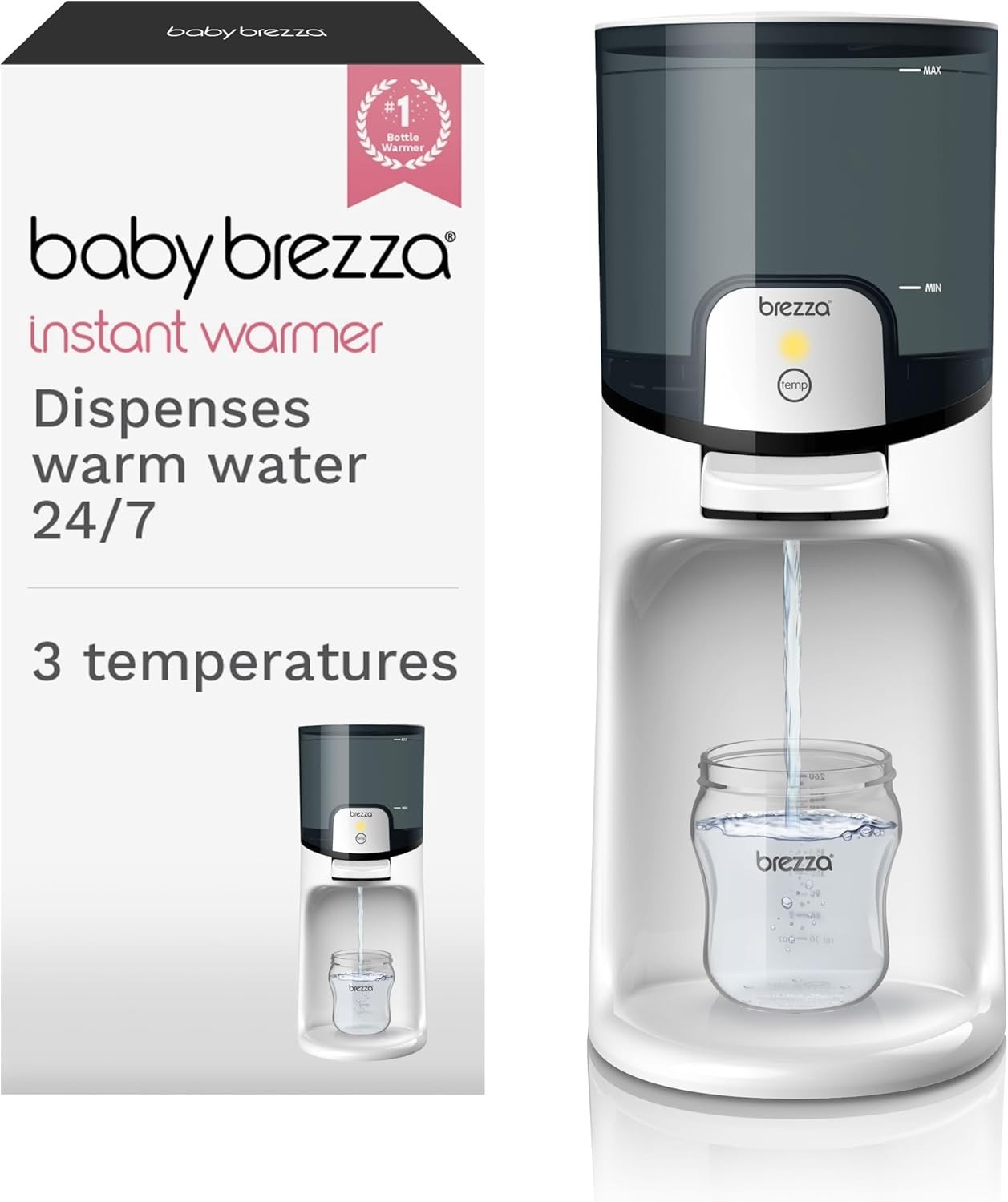 Baby Brezza Instant Baby Bottle Warmer - Fast Water Warmer -