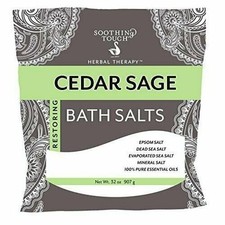 SOOTHING TOUCH - Cedar Sage Bath Salts - 32 oz 907 g 
