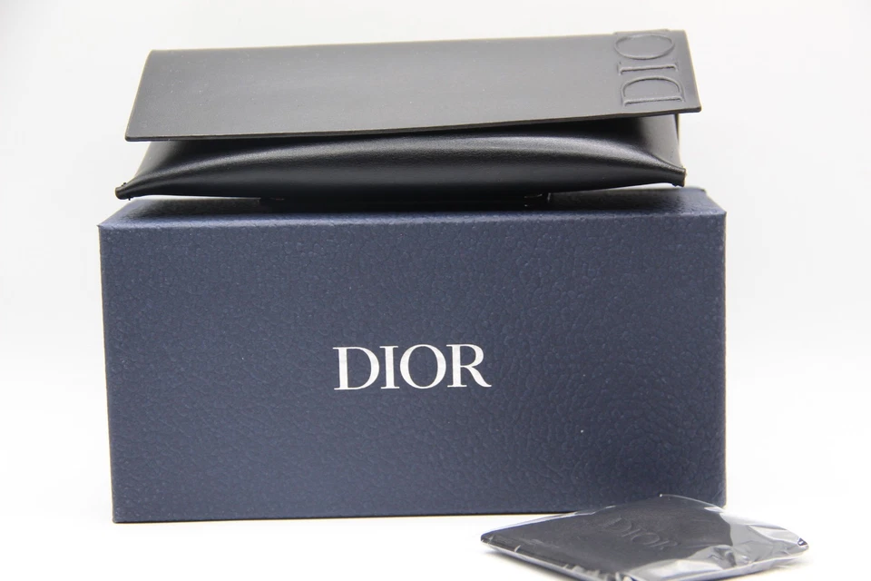 NUEVO CHRISTIAN DIOR NEGRO AUTÉNTICO GAFAS GAFAS GAFAS DE SOL ESTUCHE CON TELA Y CAJA Foto 2 de 4