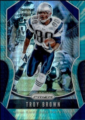 #ad 2019 Panini Prizm Troy Brown Green Hyper 175 #267 New England Patriots $1.95