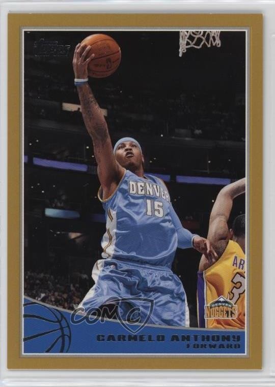 2009-10 Topps Gold 851/2009 Carmelo Anthony #62 HOF d1m