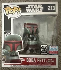 Funko Pop Deluxe: Star Wars - Boba Fett with Slave One #213 NYCC CON STICKER
