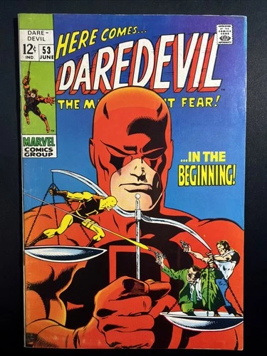 Daredevil #53 1969 Silver Age 1st Print Vintage Marvel Comics Fine *A3