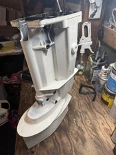 Evinrude Johnson 25Hp Outboard Outer Exhaust Housing White