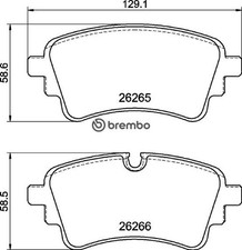 Brembo P85185 Bremsbelagsatz für Scheibenbremse Bremsbelagsatz 