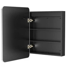 HOMEIBRO 24"x30" Silver Bathroom Medicine Cabinet w/ Mirror Recessed or Surface