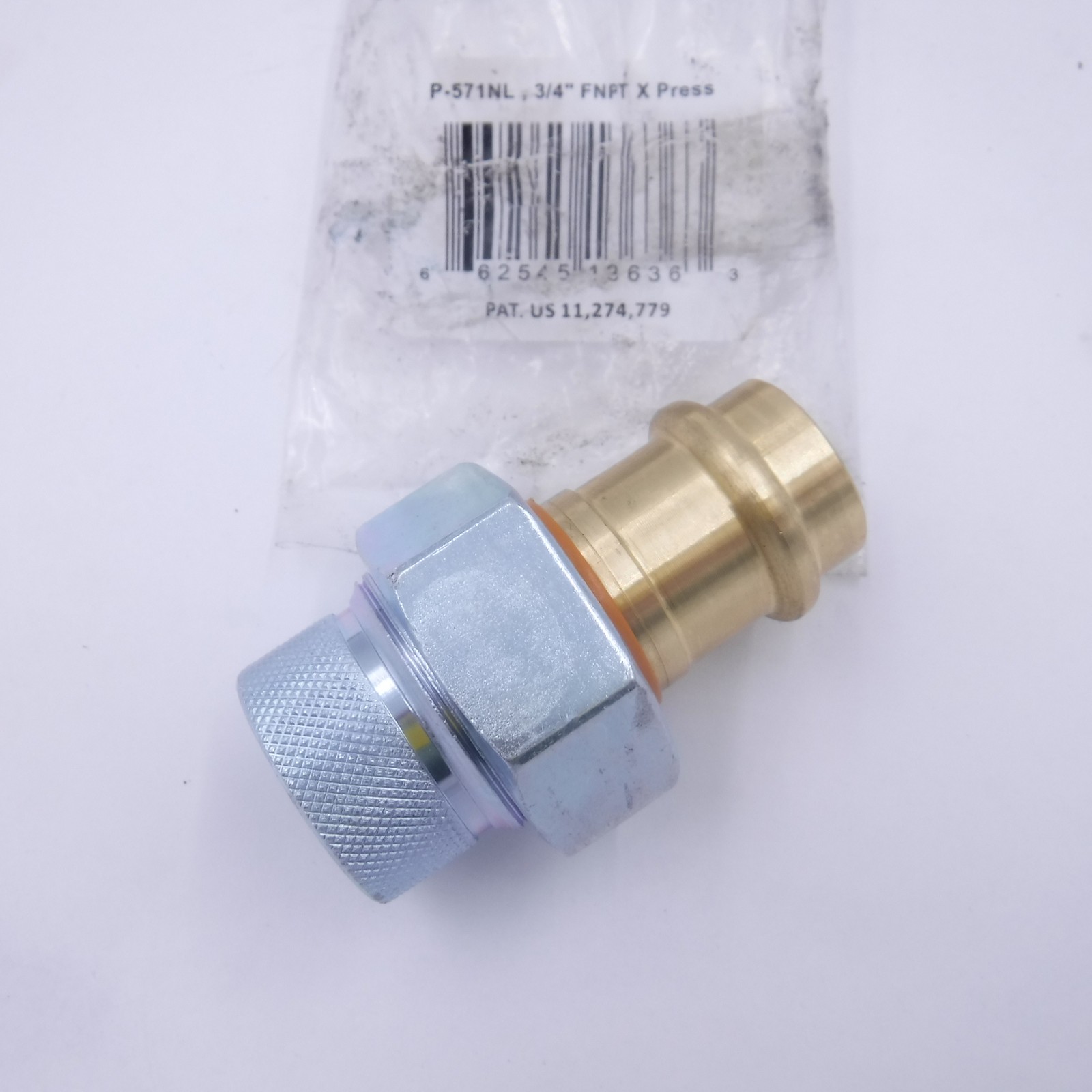 Legend 301-104PNL 3/4" FNPT x Press P-571NL Dielectric Union