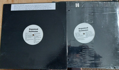 Organized Konfusion s/t self-titled 2x LP white label 1997  VG+ Hardly played .