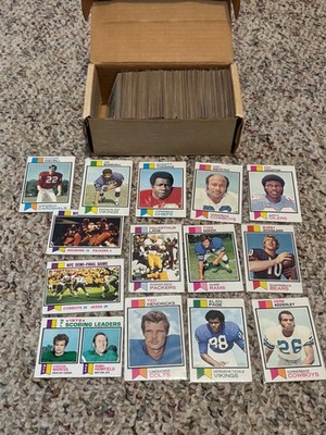 1973 Topps Football Starter set, VG Stars and HOFers