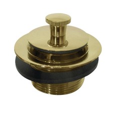 Lift-and-Lock Bathtub Drain in Polished Brass - Easy Installation