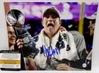 Rob Gronkowski Signed 8x10 Photo SB XLIX w/Lombardi Trophy Patriots (PC) COA
