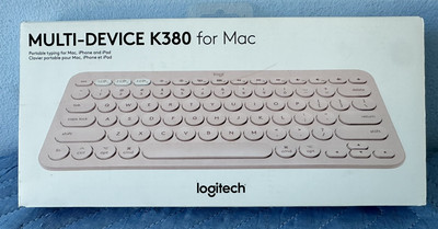Logitech K380 TKL Bluetooth Scissor Keyboard for Mac with Slim Profile (Rose)