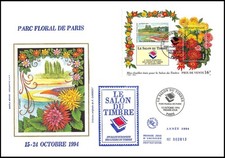 FDC GF soie - Bloc salon du timbre 94 - oblit PJ 15/10/1994