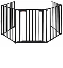 Baby Safety Fence Hearth Fire Gate Metal BBQ Pet Dog Cat PlayPen Fireplace Guard